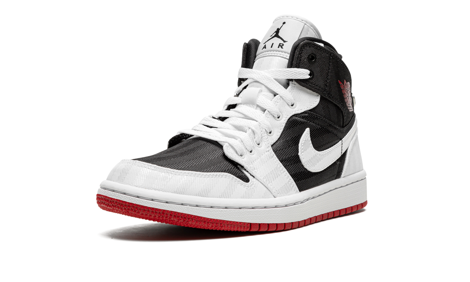 Air Jordan 1 Mid Se Utl Wmns "white / Black / Gym Red" - 4