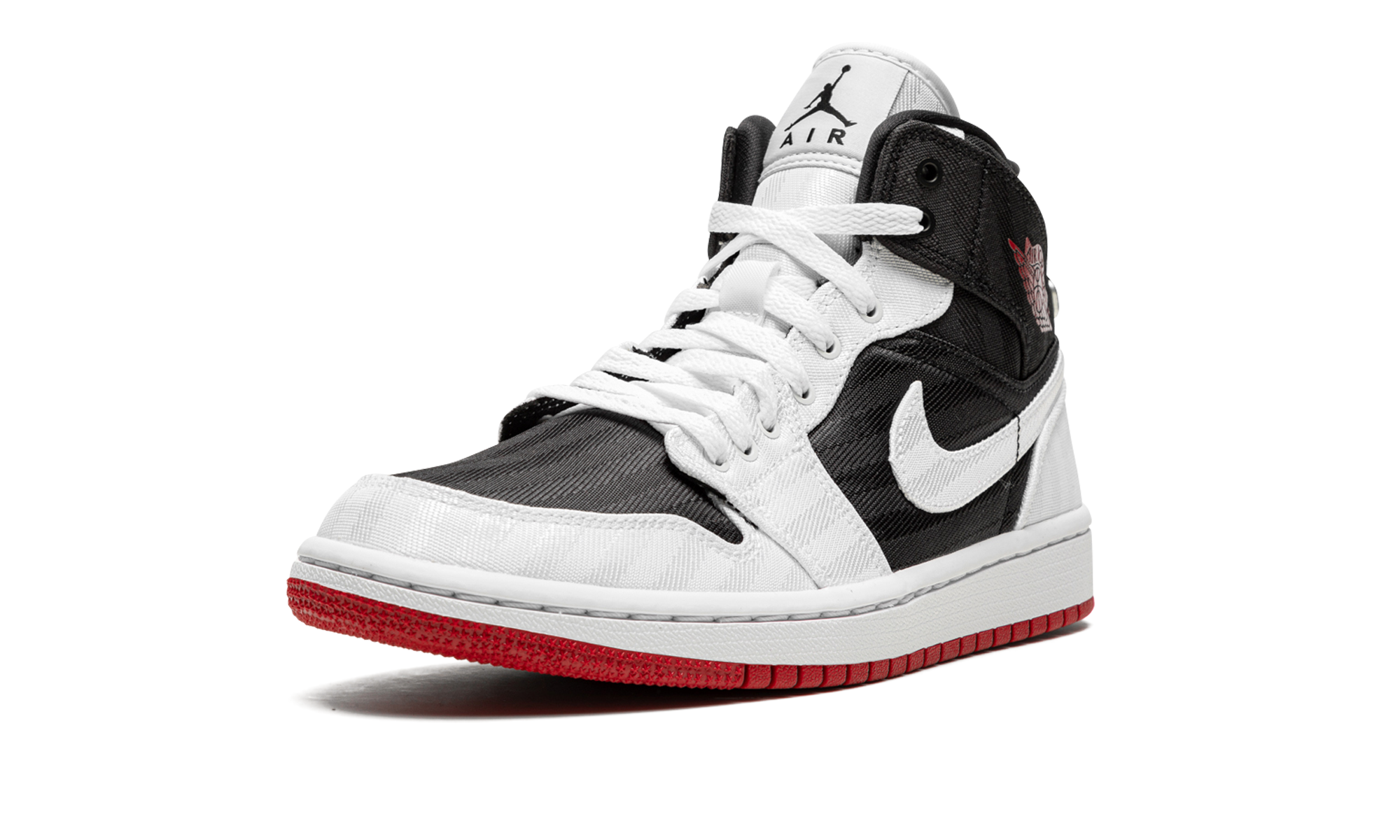 Air Jordan 1 Mid Se Utl Wmns "white / Black / Gym Red" - 4