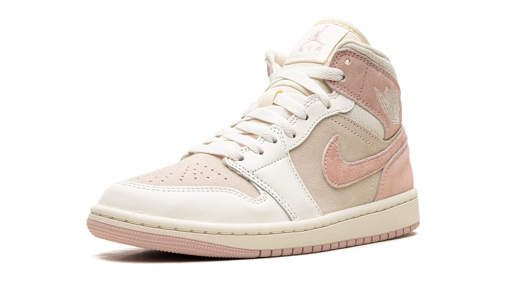 Air Jordan 1 Mid Se Wmns "coconut Milk / Legend Pink" - 4