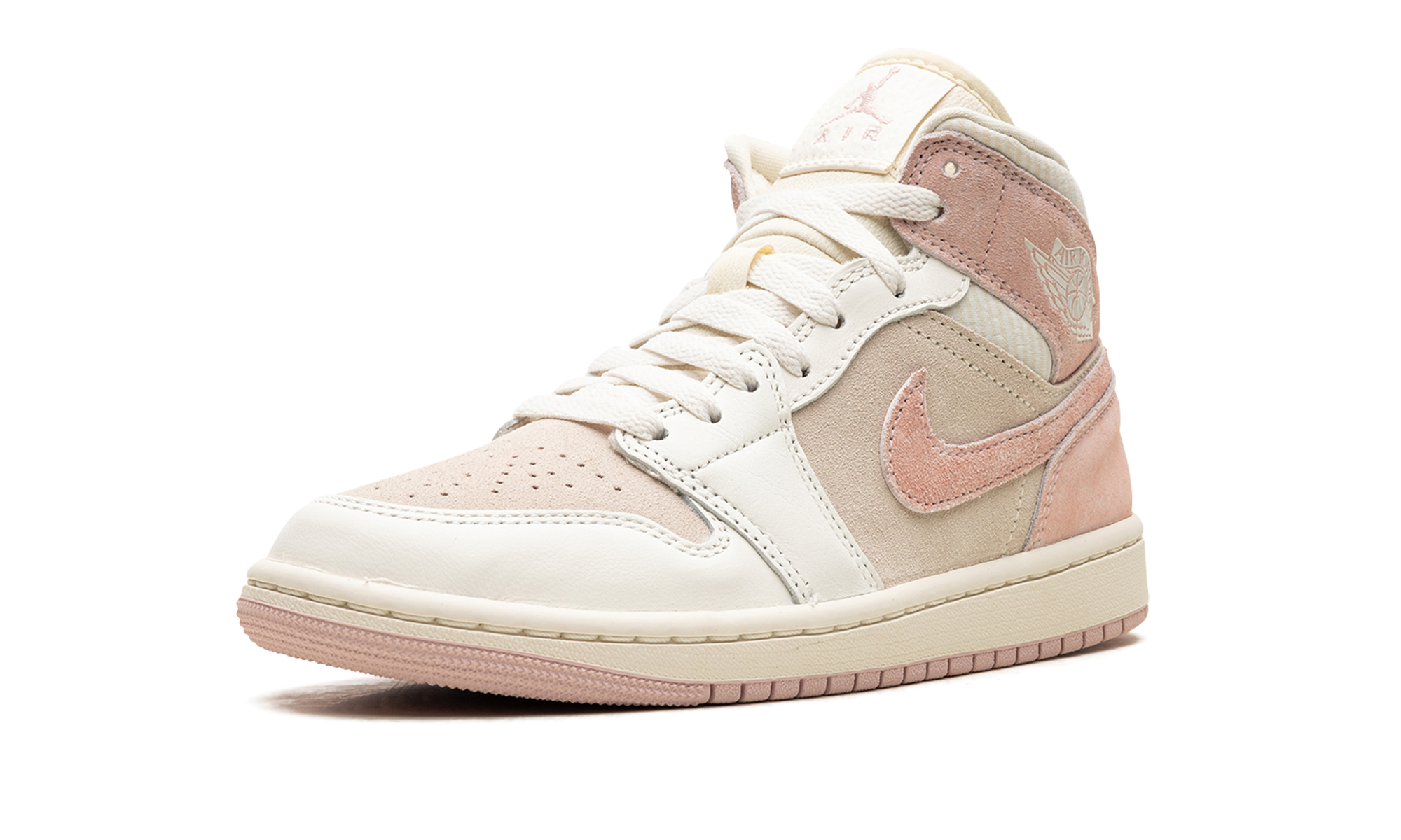 Air Jordan 1 Mid Se Wmns "coconut Milk / Legend Pink" - 4