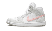 Air Jordan 1 Mid Se Wmns "heather Grey / Pink" - 1