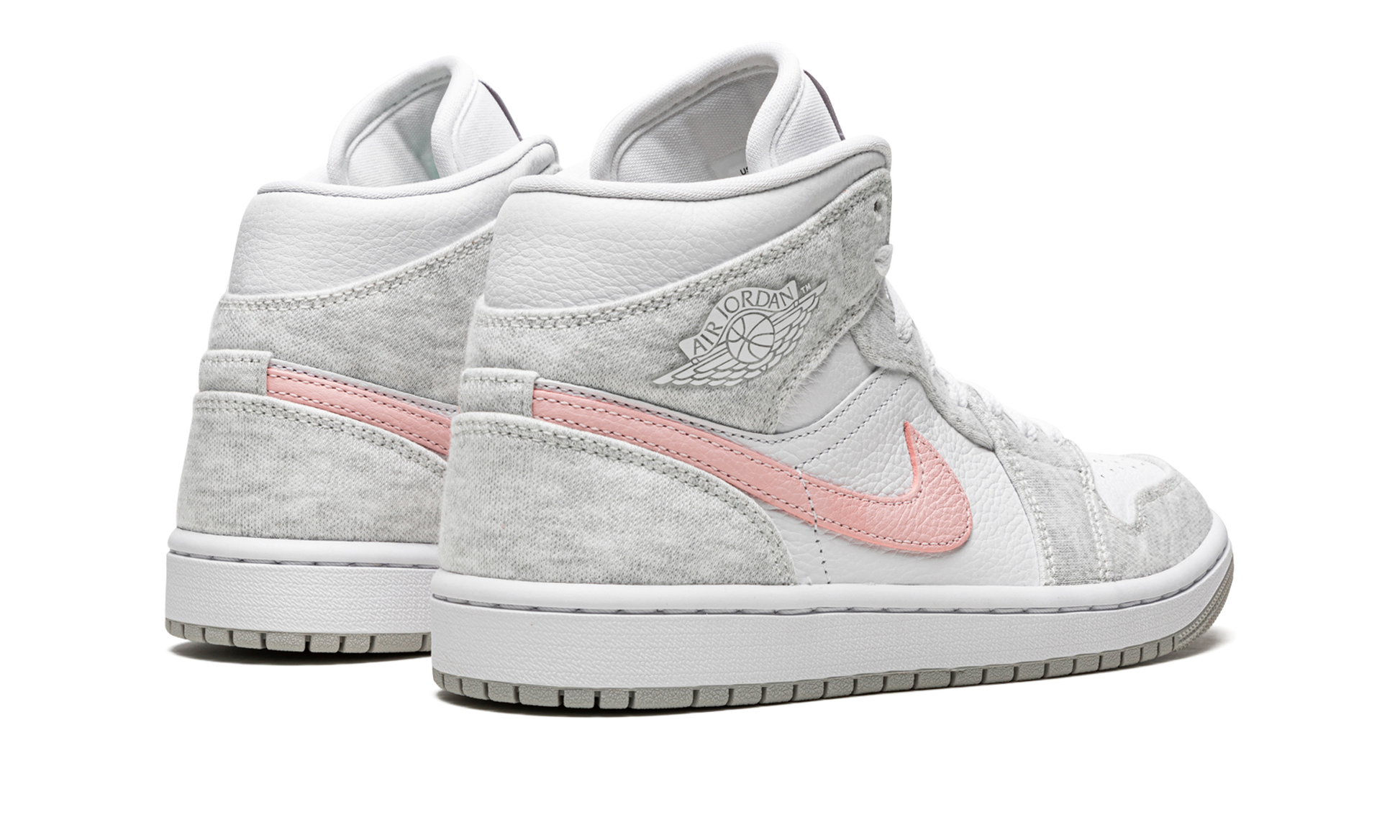 Air Jordan 1 Mid Se Wmns "heather Grey / Pink" - 3
