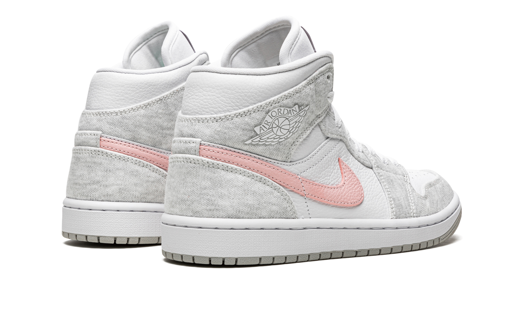 Air Jordan 1 Mid Se Wmns "heather Grey / Pink" - 3