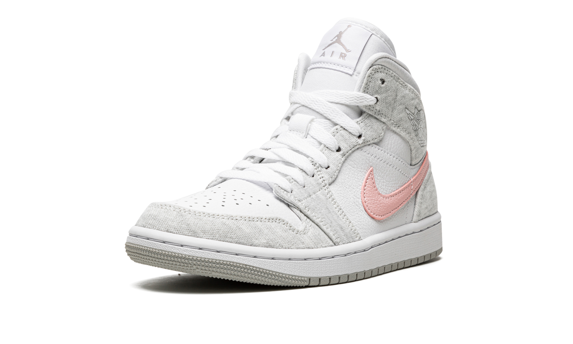 Air Jordan 1 Mid Se Wmns "heather Grey / Pink" - 4