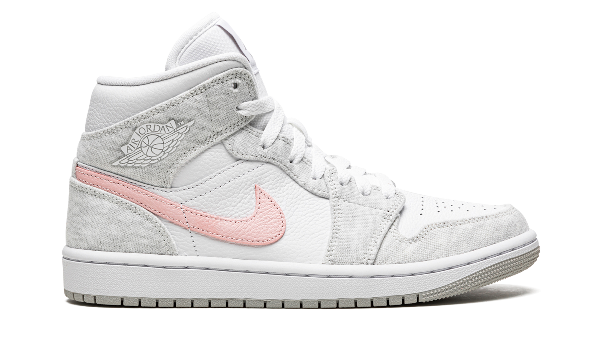 Air Jordan 1 Mid Se Wmns "heather Grey / Pink" - 6