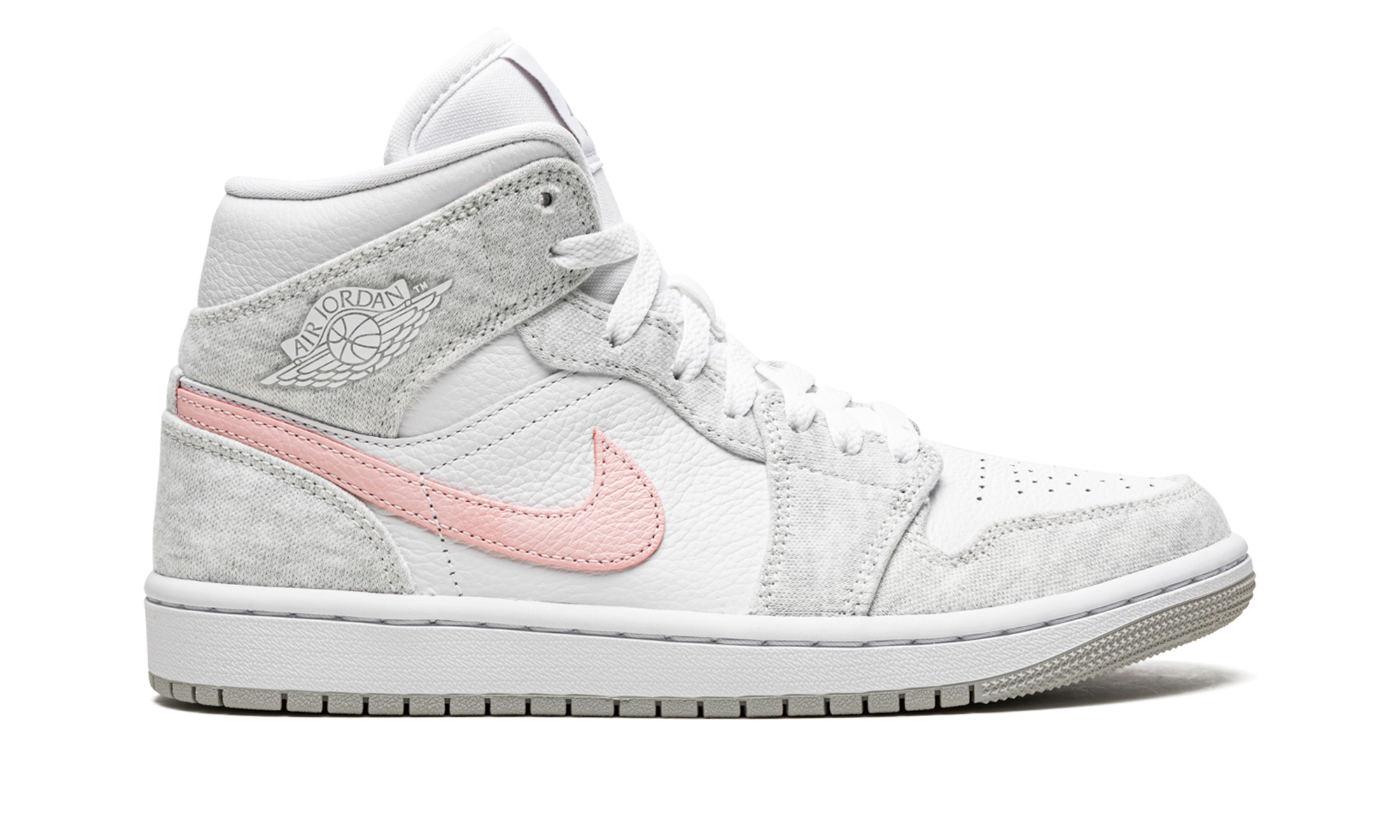 Air Jordan 1 Mid Se Wmns "heather Grey / Pink" - 6
