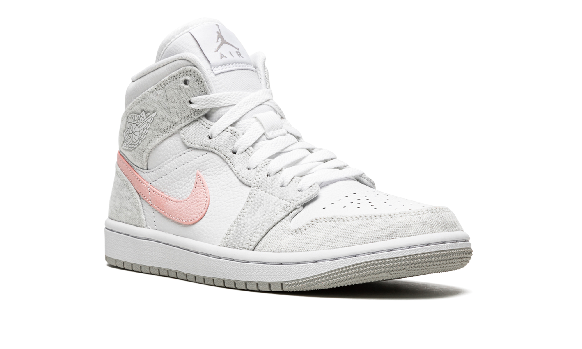 Air Jordan 1 Mid Se Wmns "heather Grey / Pink" - 7