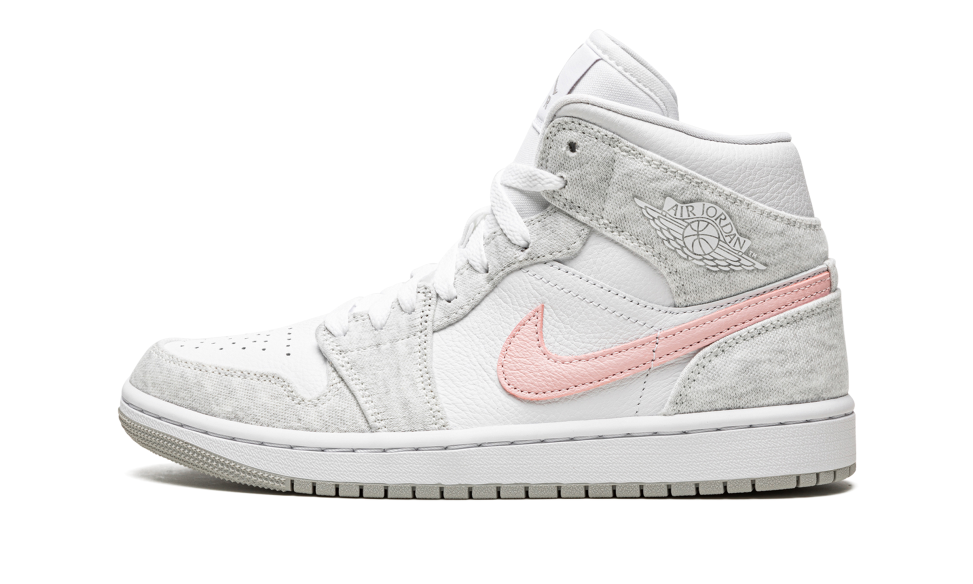 Air Jordan 1 Mid Se Wmns "heather Grey / Pink" - 8