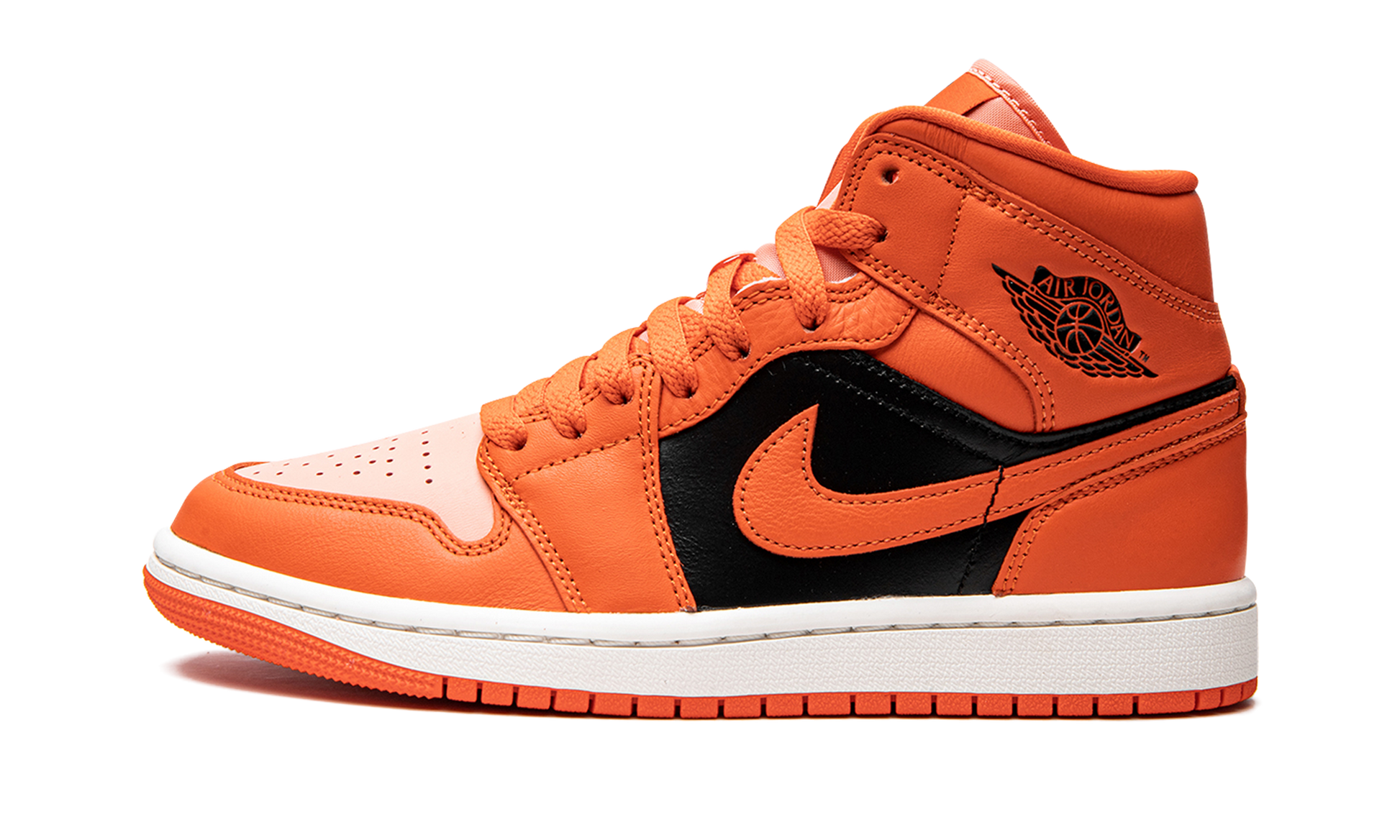 Air Jordan 1 Mid Se Wmns "orange / Black" - 1