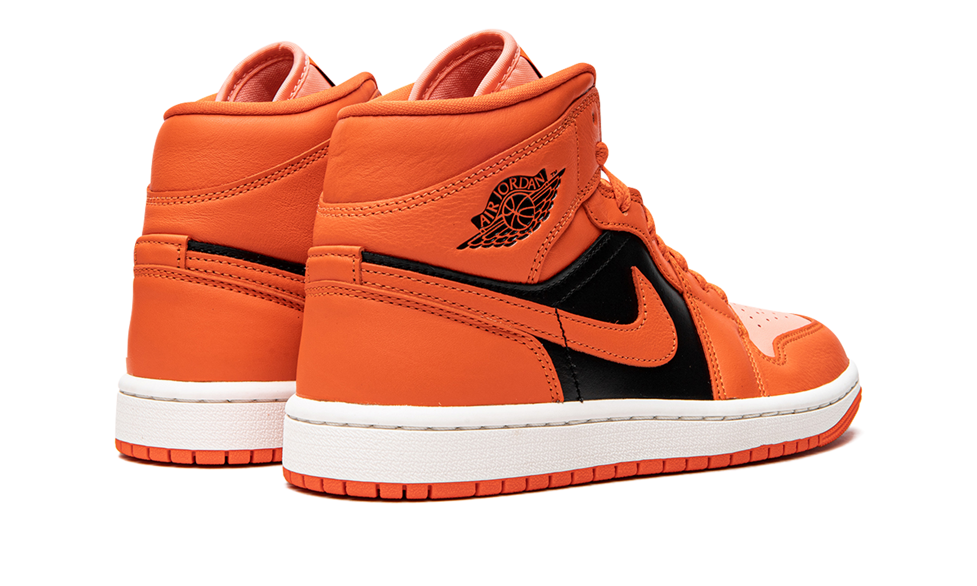 Air Jordan 1 Mid Se Wmns "orange / Black" - 3