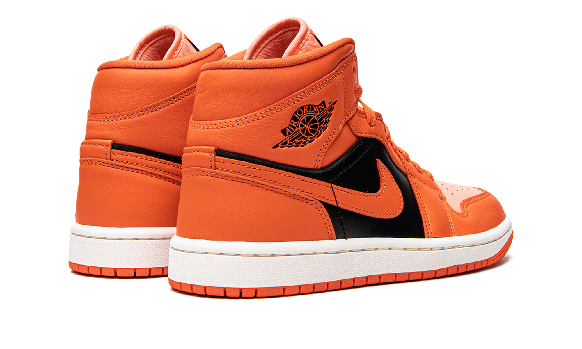 Air Jordan 1 Mid Se Wmns "orange / Black" - 3