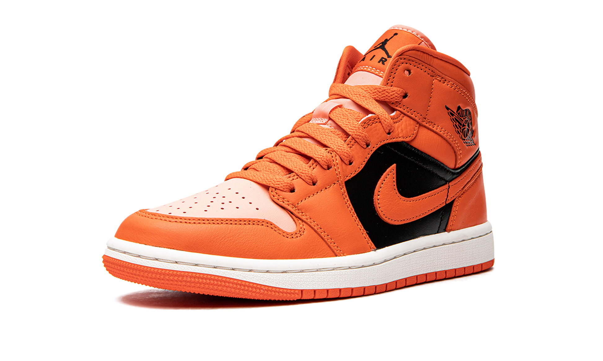 Air Jordan 1 Mid Se Wmns "orange / Black" - 4