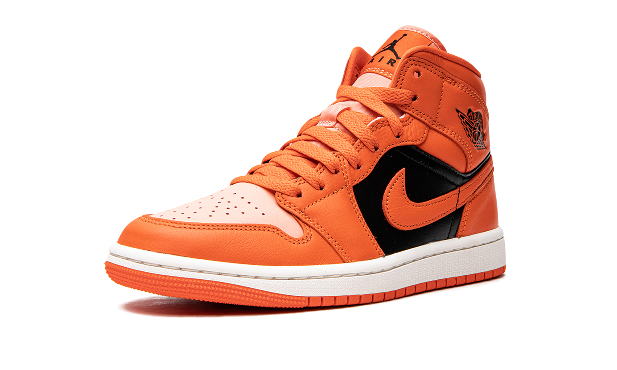 Air Jordan 1 Mid Se Wmns "orange / Black" - 4