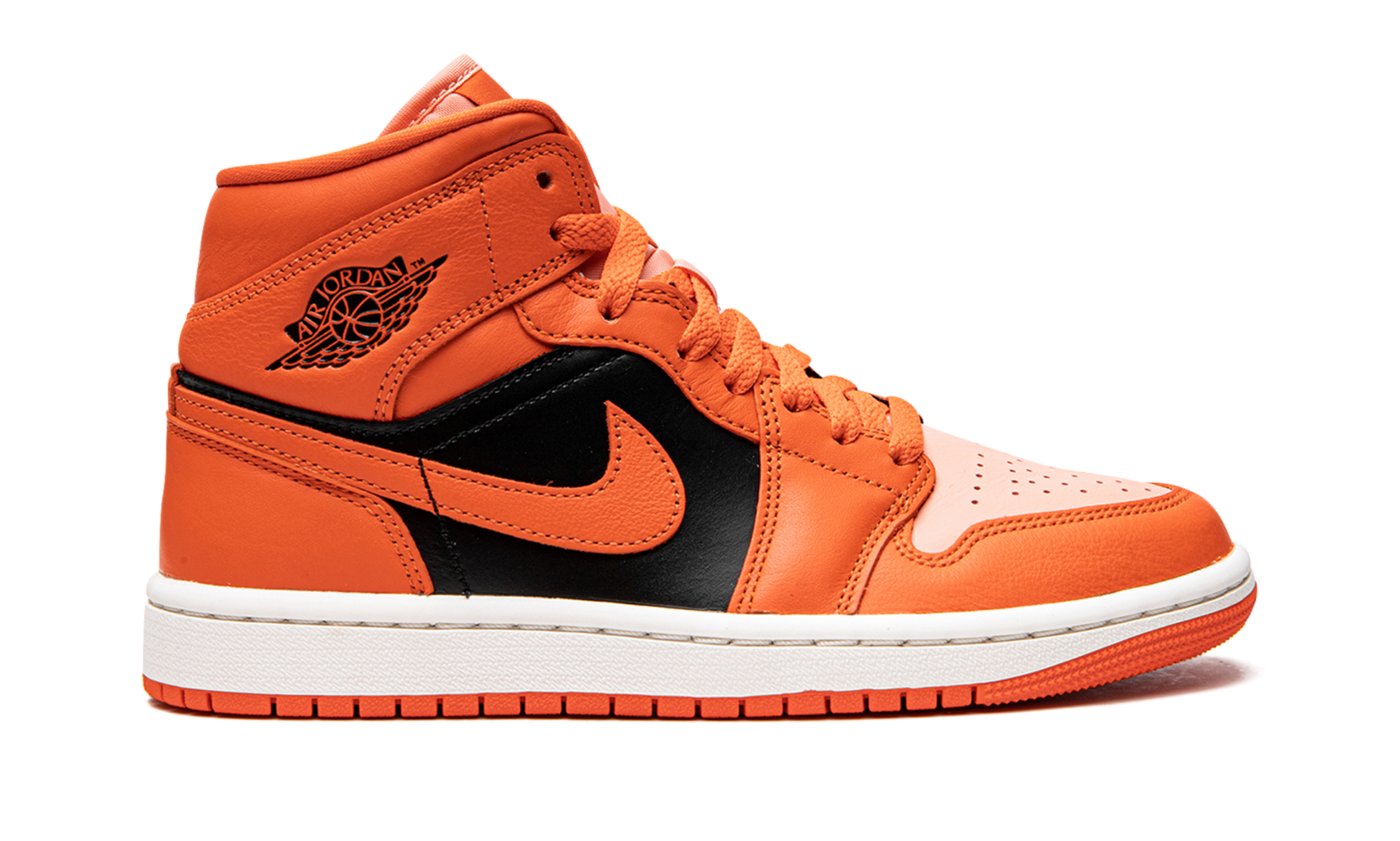 Air Jordan 1 Mid Se Wmns "orange / Black" - 6