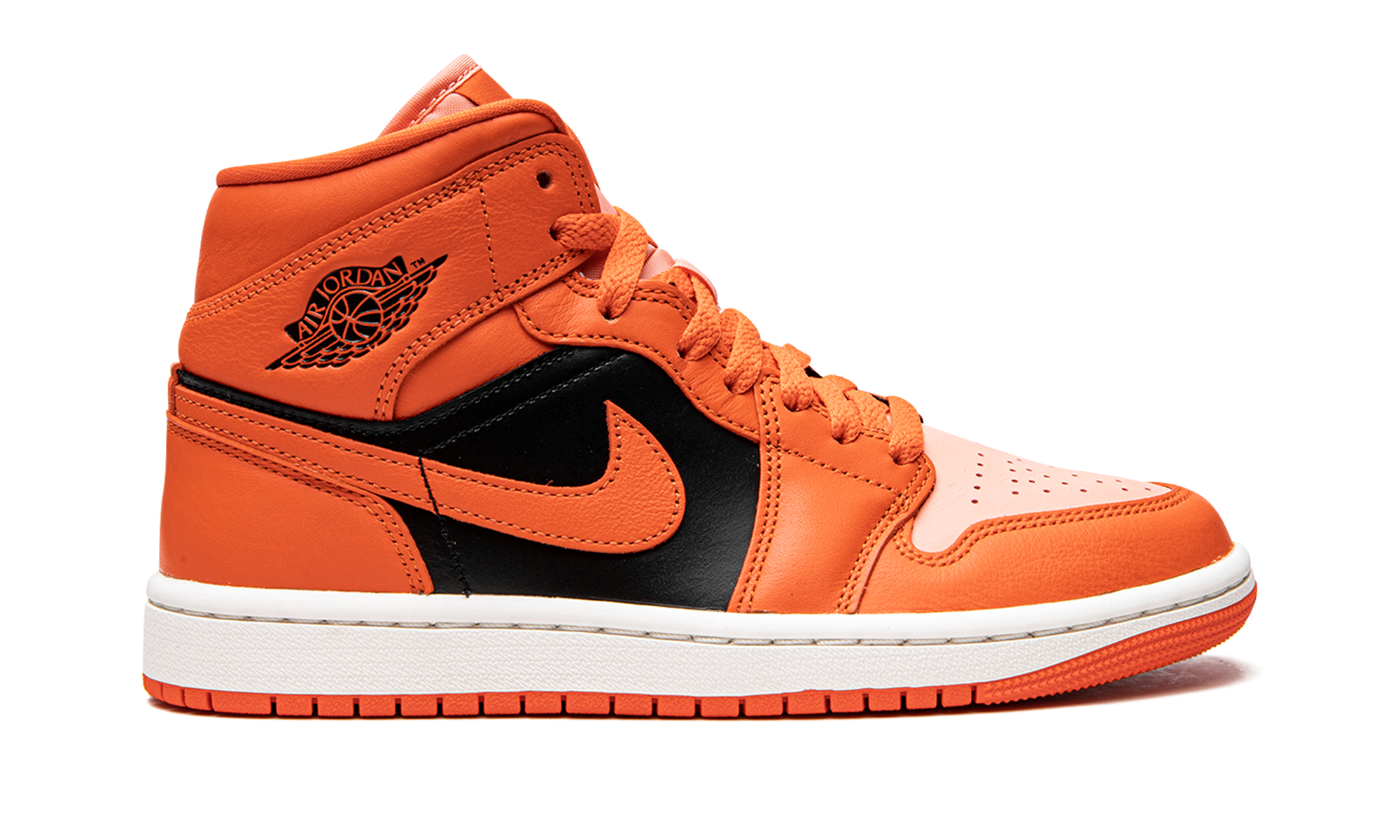 Air Jordan 1 Mid Se Wmns "orange / Black" - 6