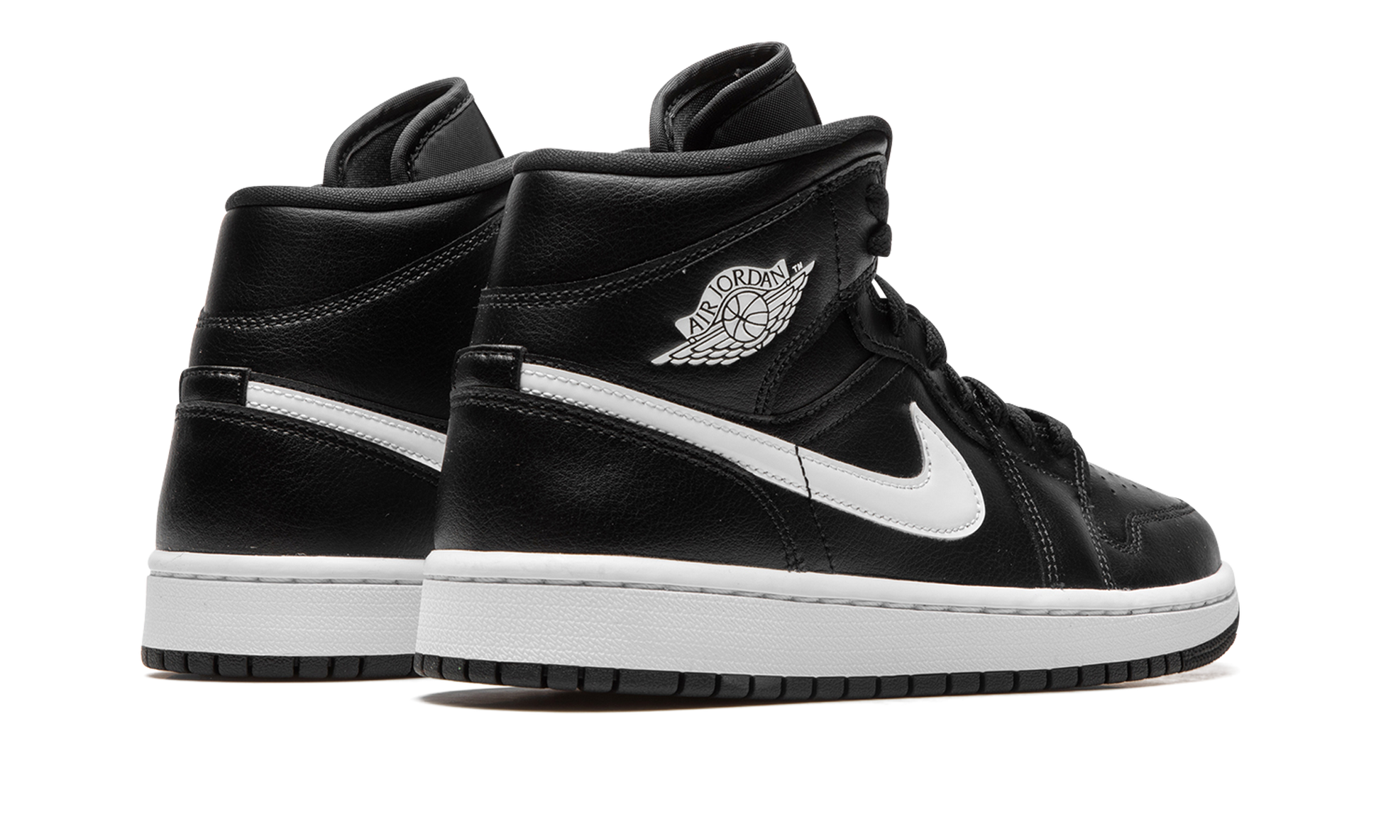 Air Jordan 1 Mid Wmns "black / White" - 3