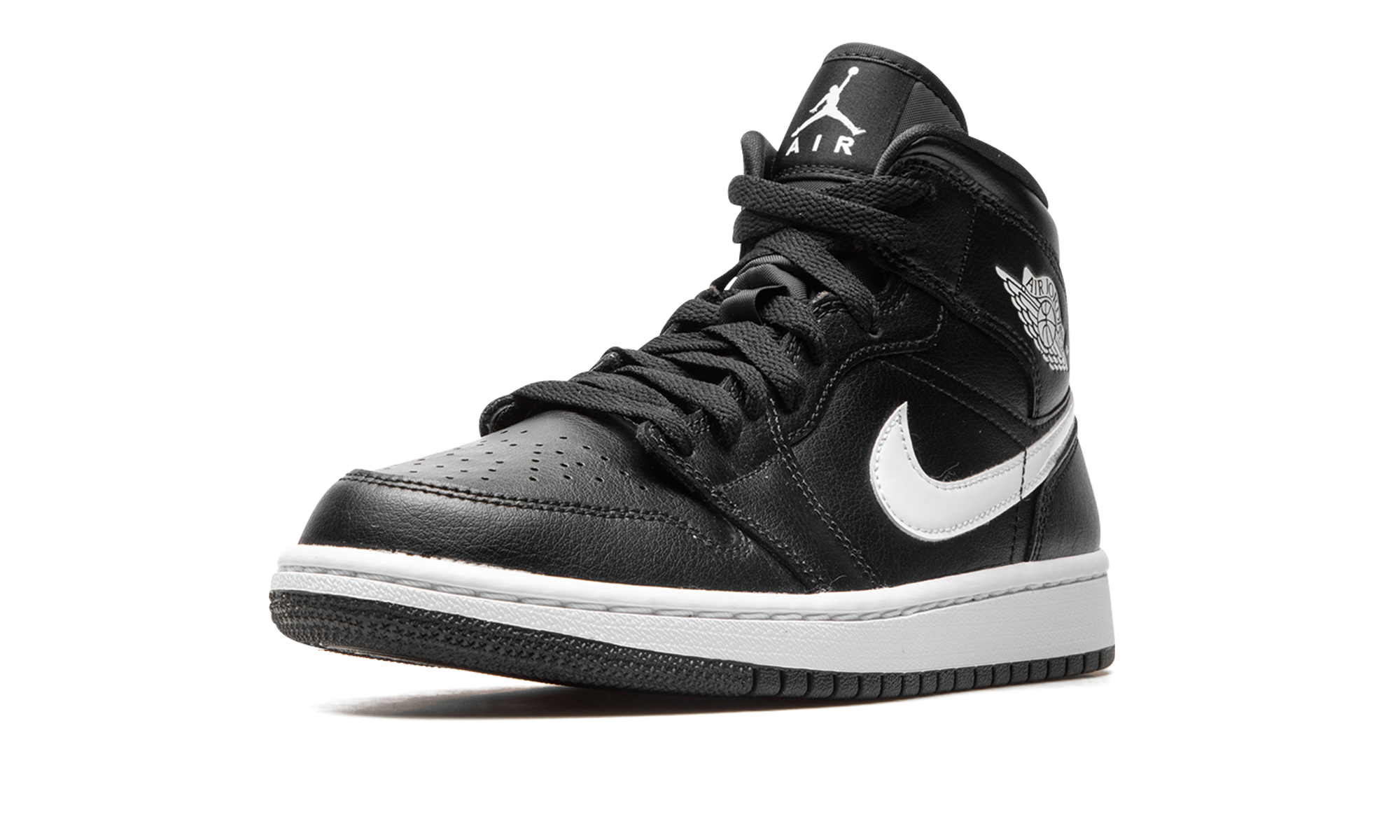 Air Jordan 1 Mid Wmns "black / White" - 4