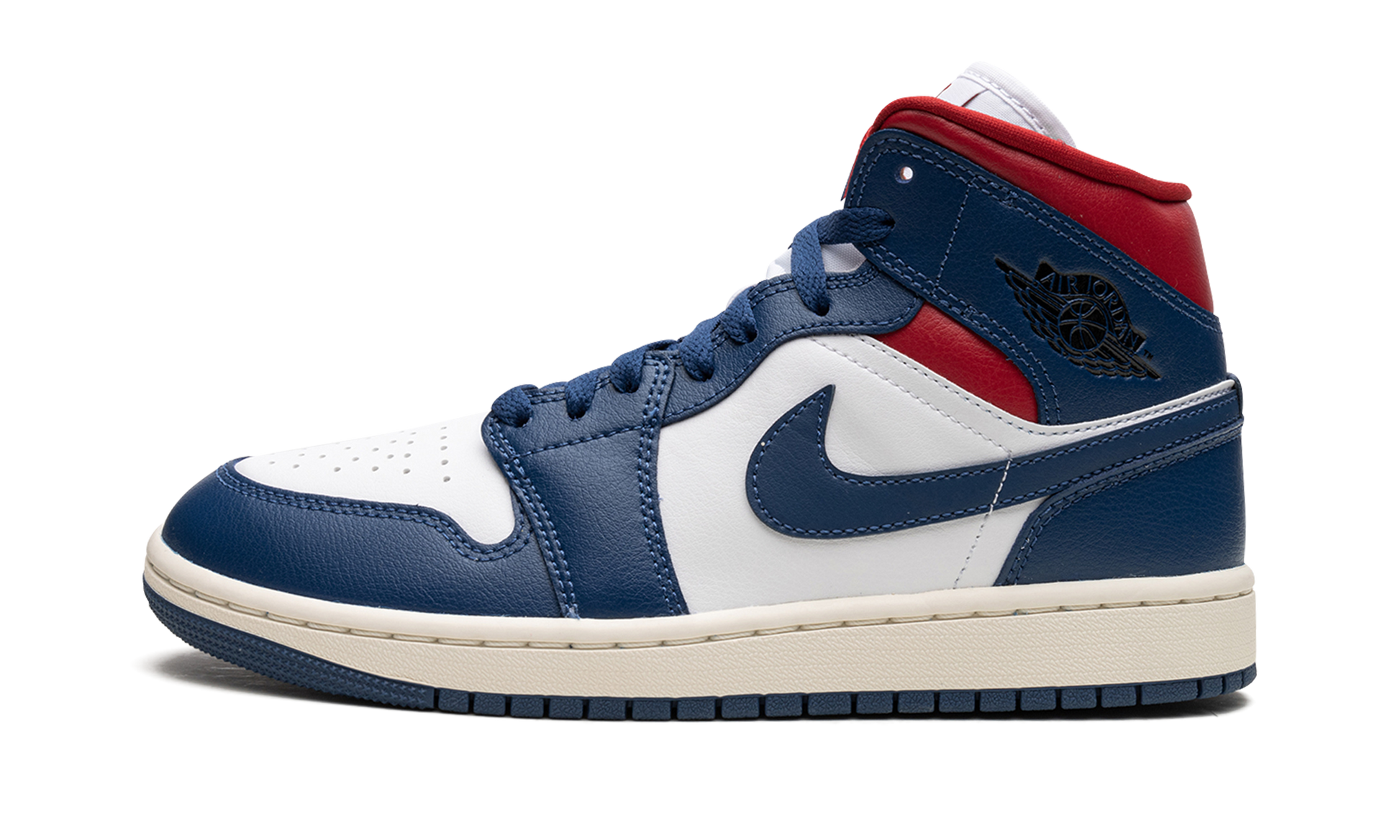 Air Jordan 1 Mid Wmns "blue / Red" - 1