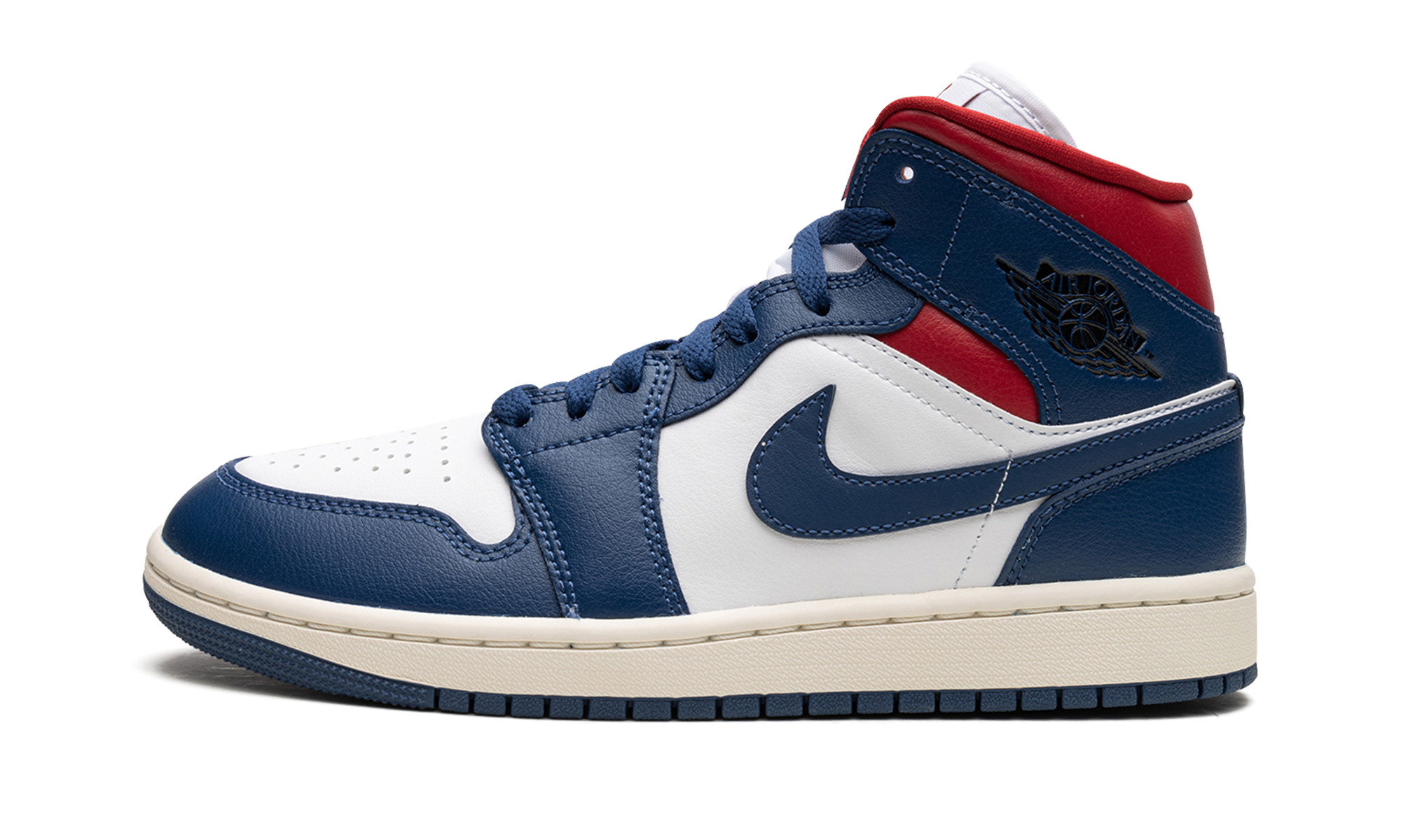 Air Jordan 1 Mid Wmns "blue / Red" - 1