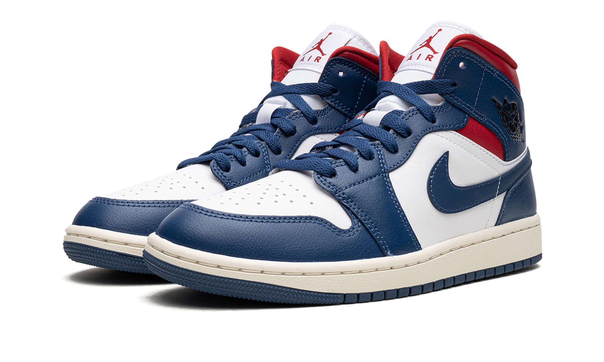 Air Jordan 1 Mid Wmns "blue / Red" - 2