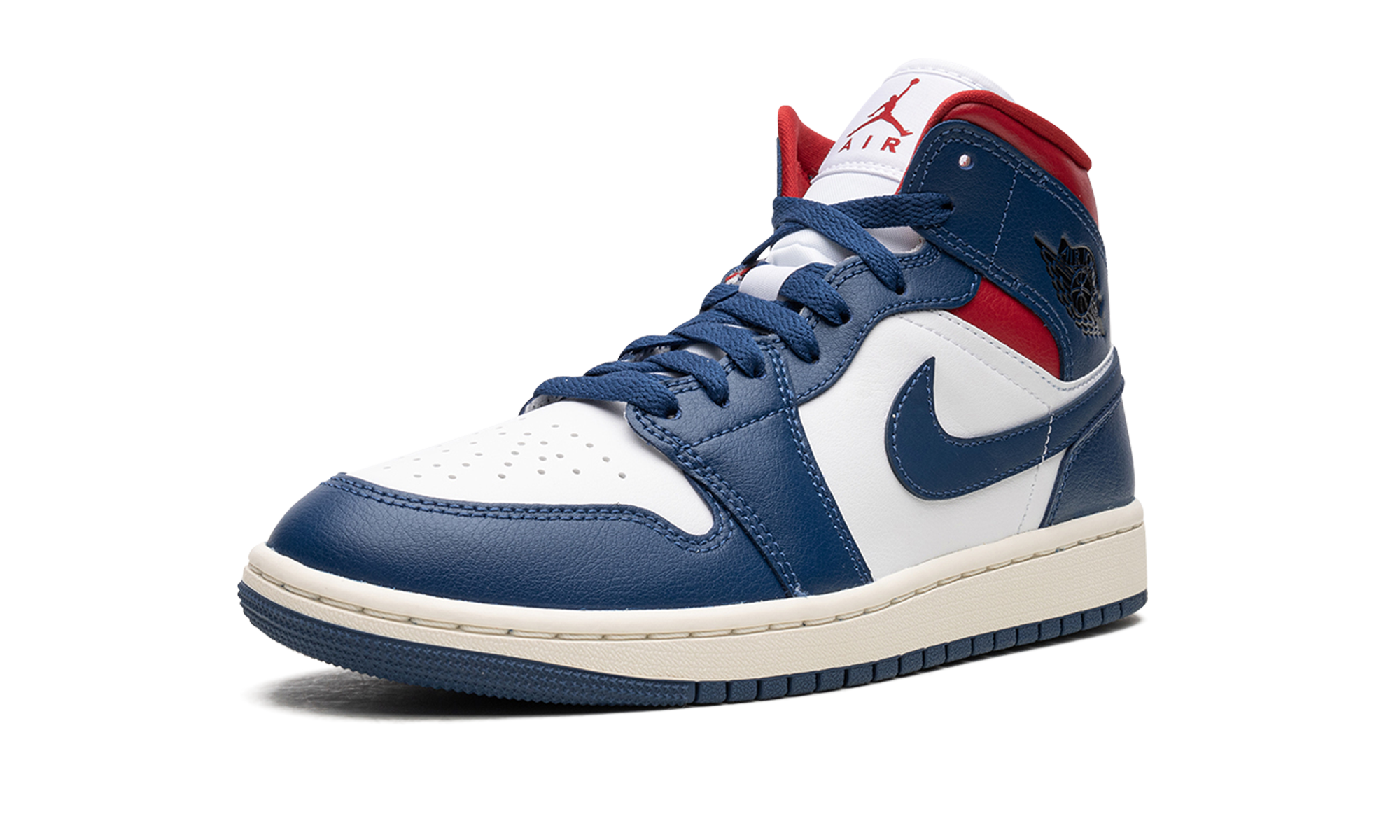 Air Jordan 1 Mid Wmns "blue / Red" - 4