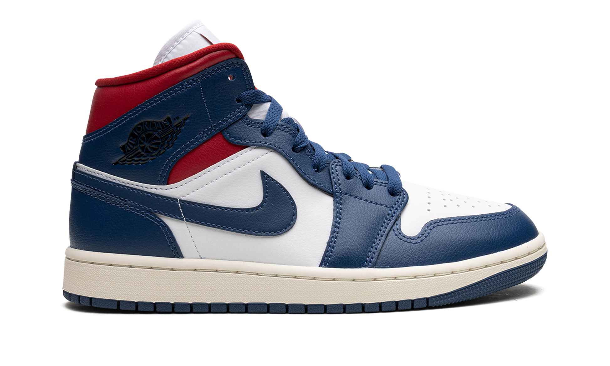 Air Jordan 1 Mid Wmns "blue / Red" - 6