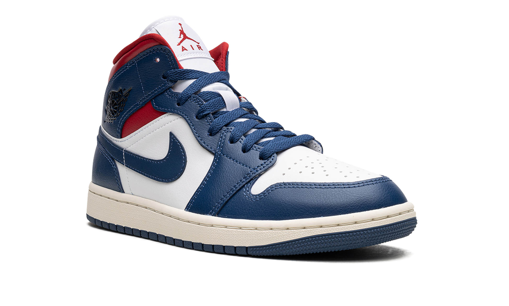 Air Jordan 1 Mid Wmns "blue / Red" - 7