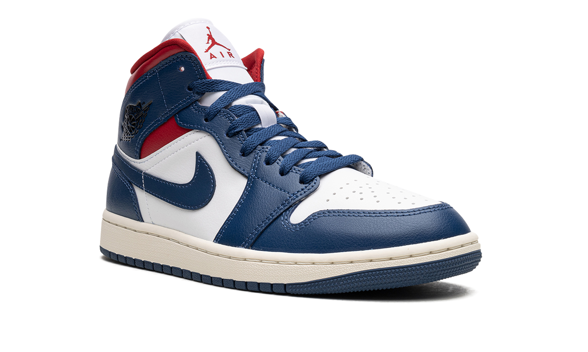 Air Jordan 1 Mid Wmns "blue / Red" - 7