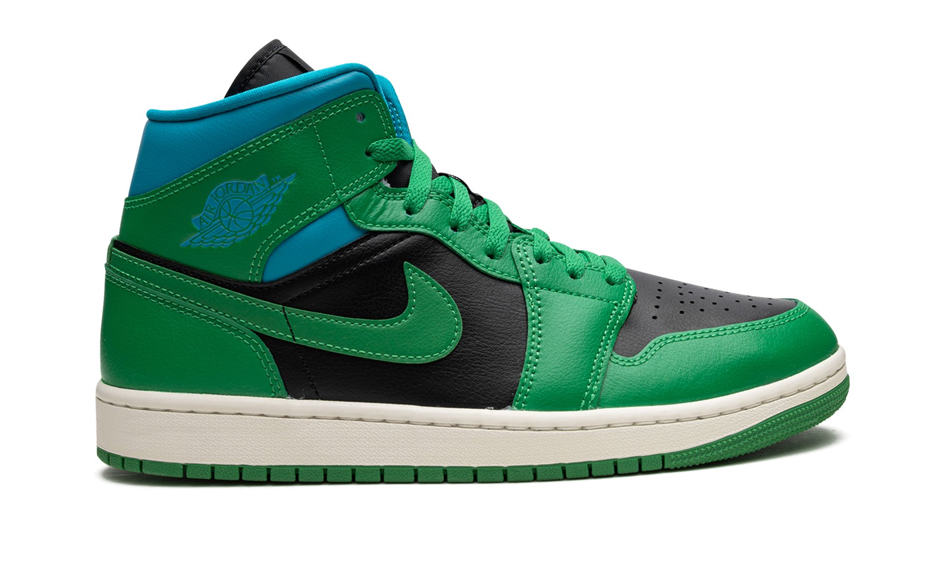 Air Jordan 1 Mid Wmns "lucky Green Aquatone" - 2