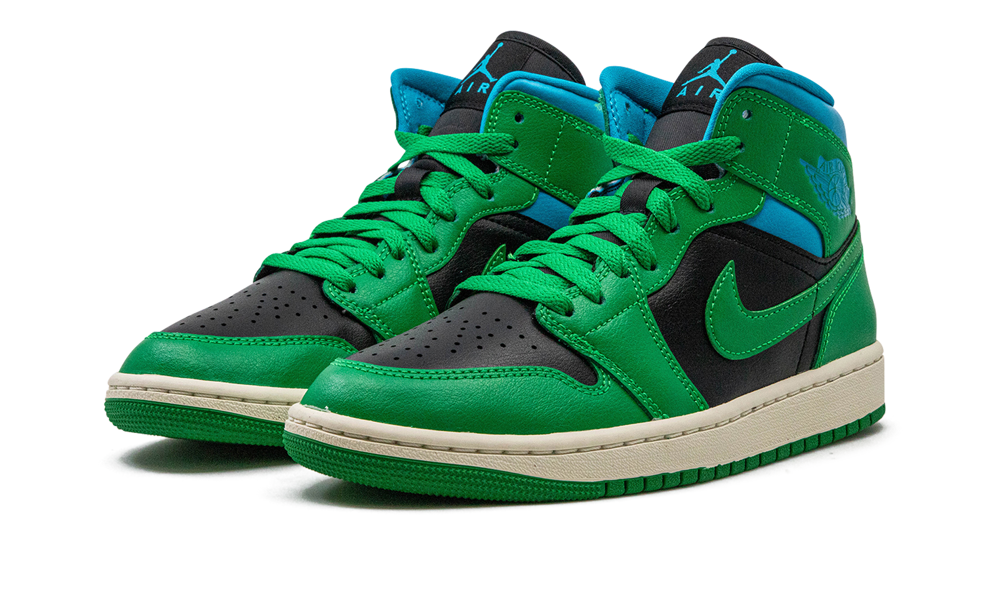 Air Jordan 1 Mid Wmns "lucky Green Aquatone" - 3