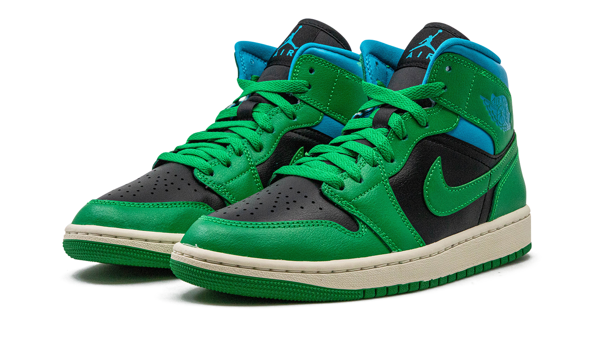 Air Jordan 1 Mid Wmns "lucky Green Aquatone" - 3