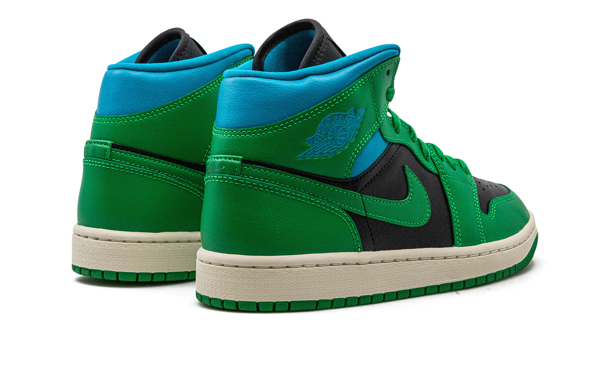 Air Jordan 1 Mid Wmns "lucky Green Aquatone" - 4