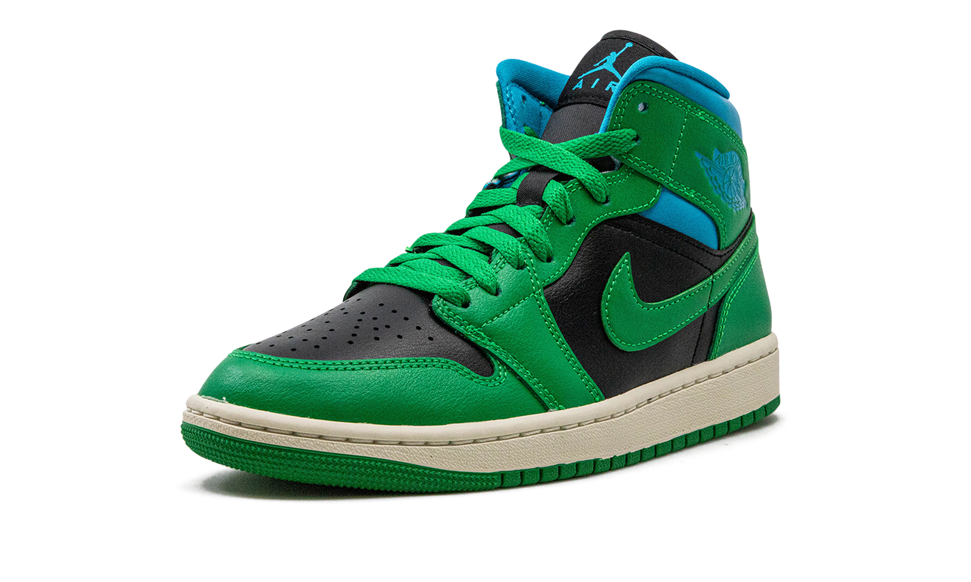 Air Jordan 1 Mid Wmns "lucky Green Aquatone" - 5