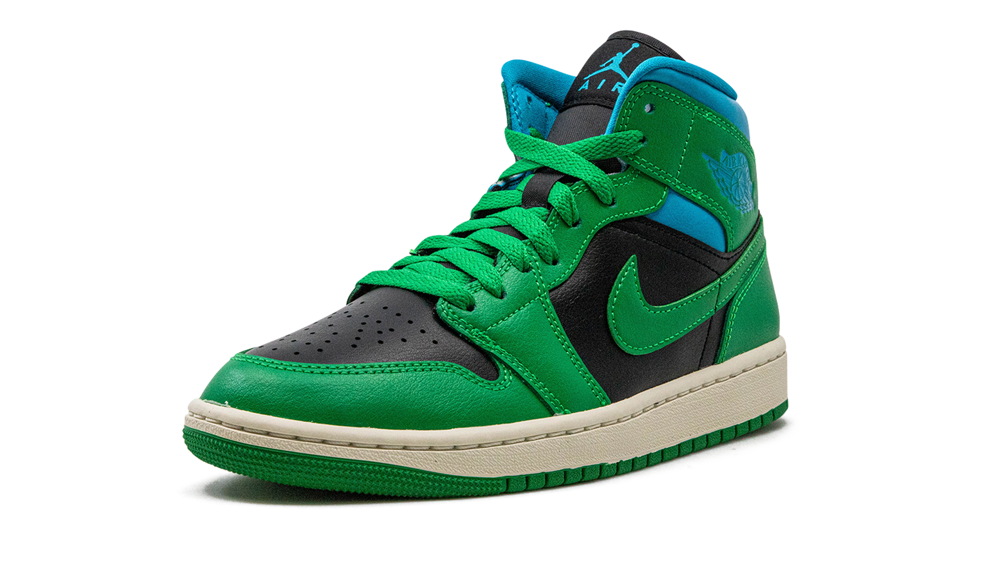 Air Jordan 1 Mid Wmns "lucky Green Aquatone" - 5