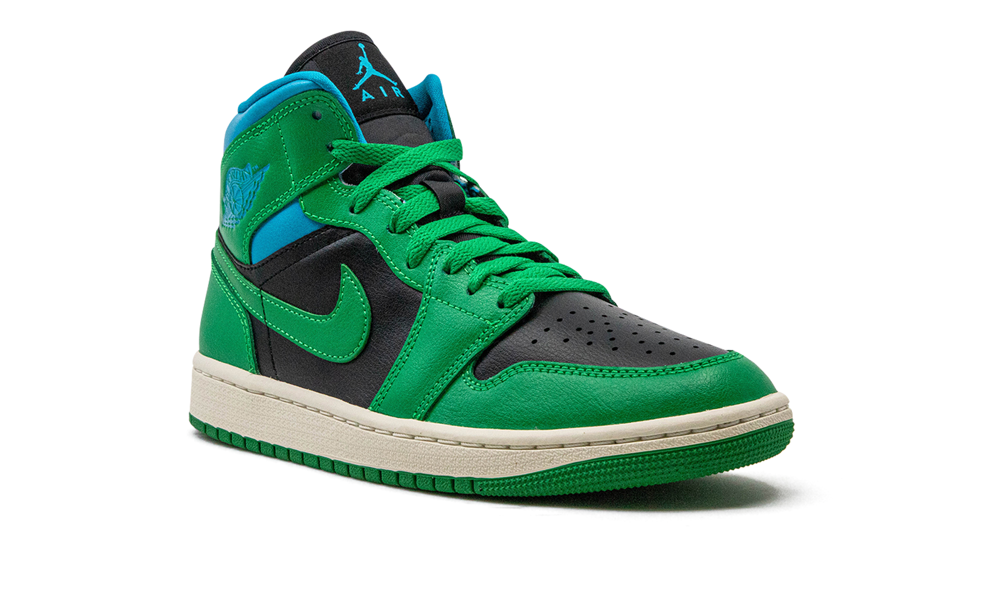Air Jordan 1 Mid Wmns "lucky Green Aquatone" - 8
