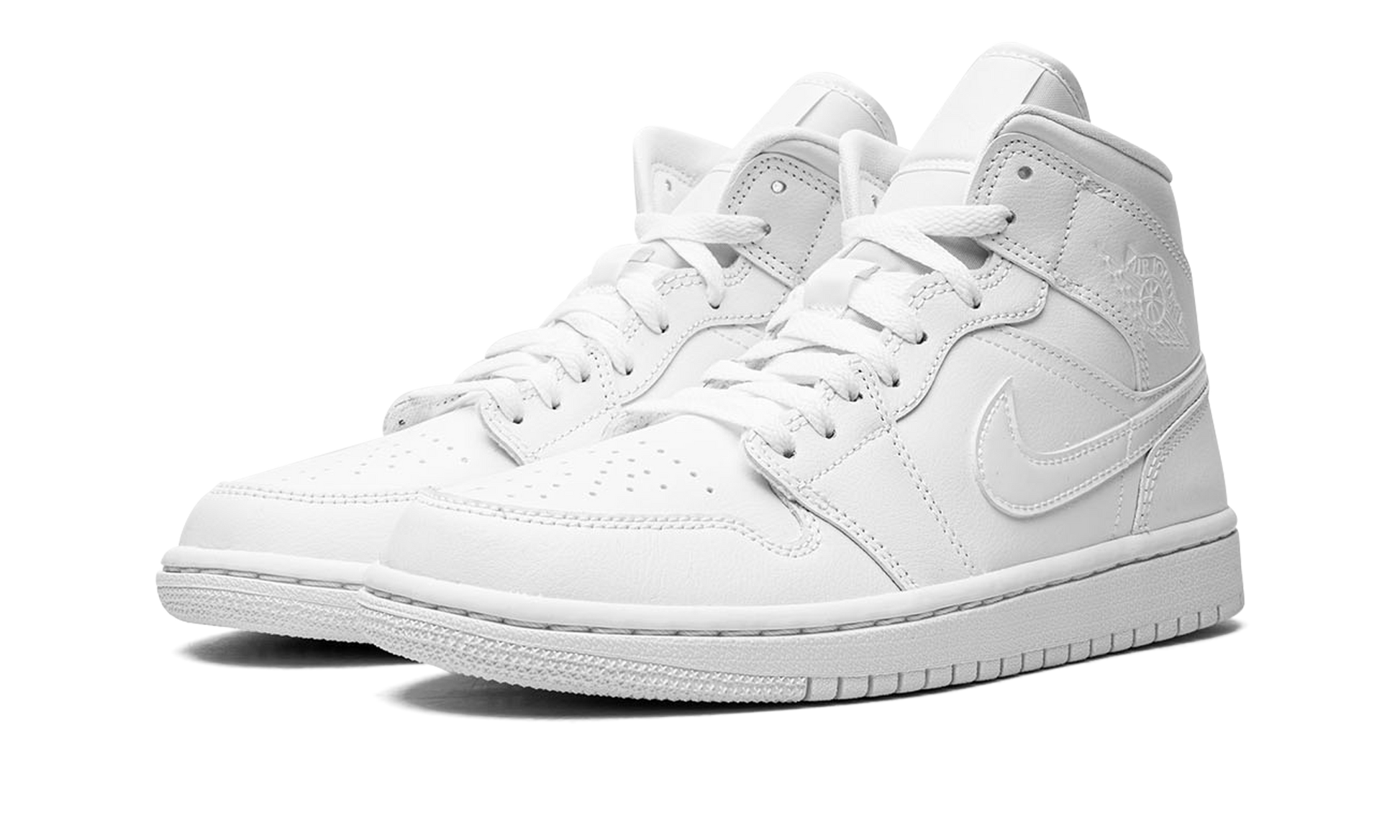 Air Jordan 1 Mid Wmns "triple White 2022" - 2