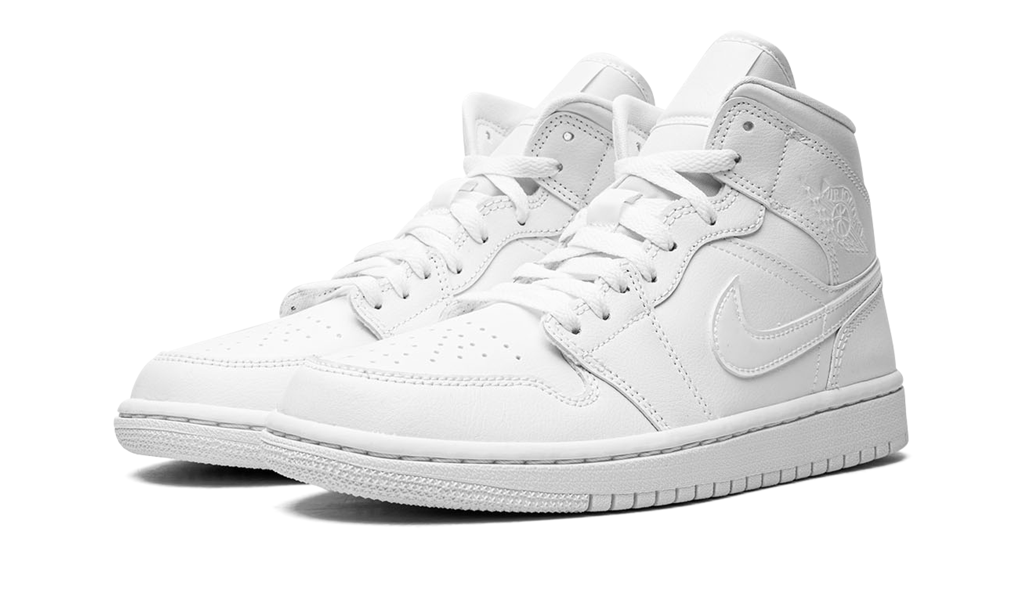 Air Jordan 1 Mid Wmns "triple White 2022" - 2