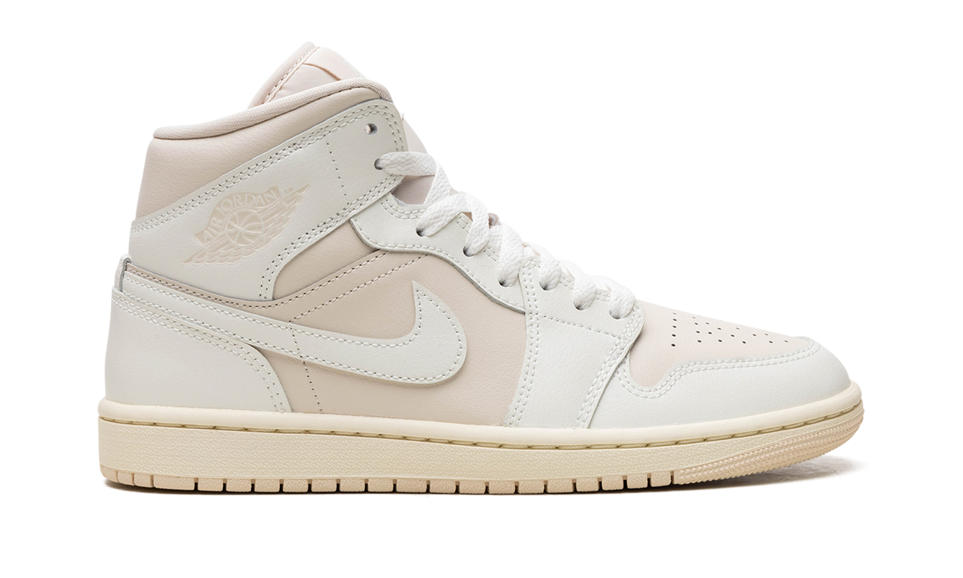 Air Jordan 1 Wmns "white / Light Tan" - 6