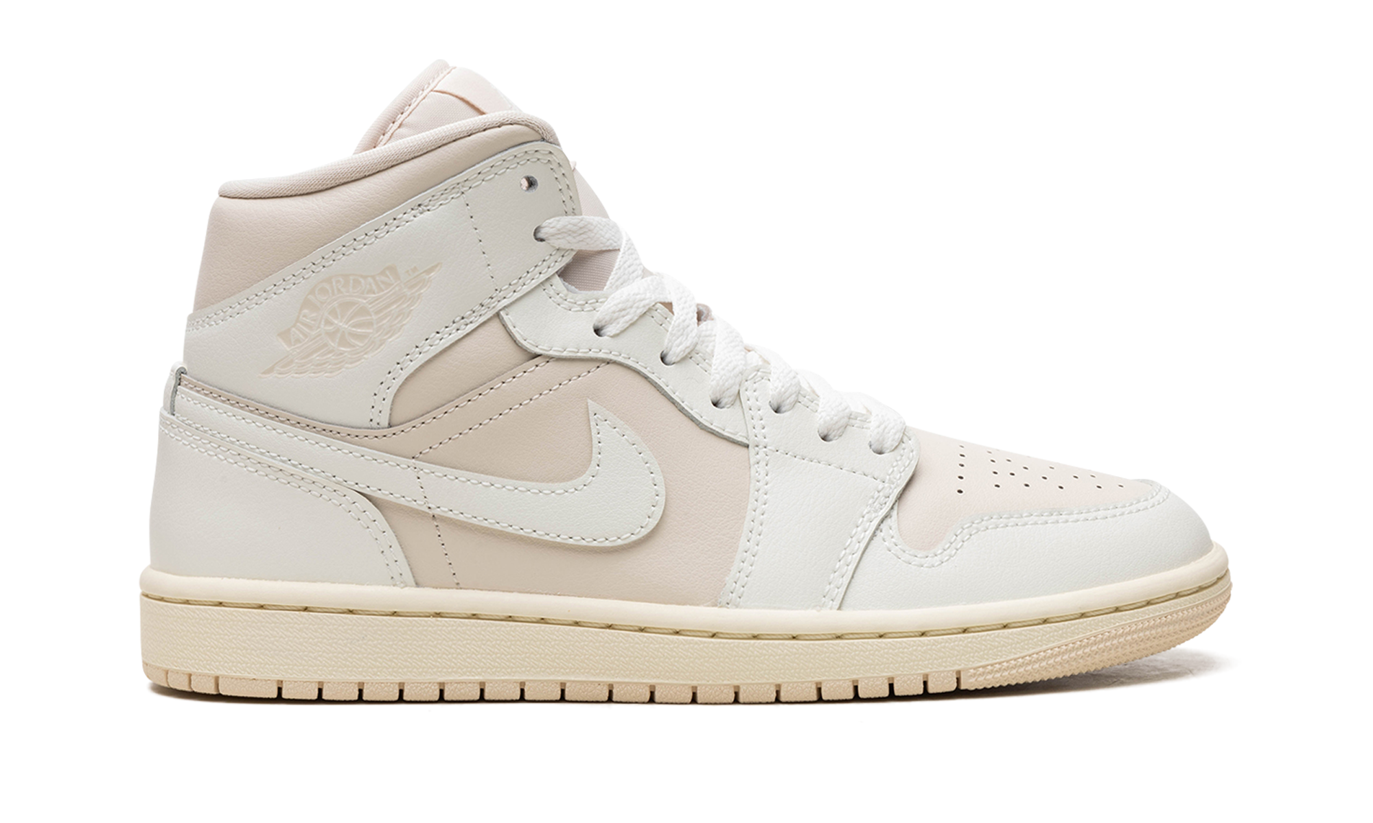 Air Jordan 1 Wmns "white / Light Tan" - 6