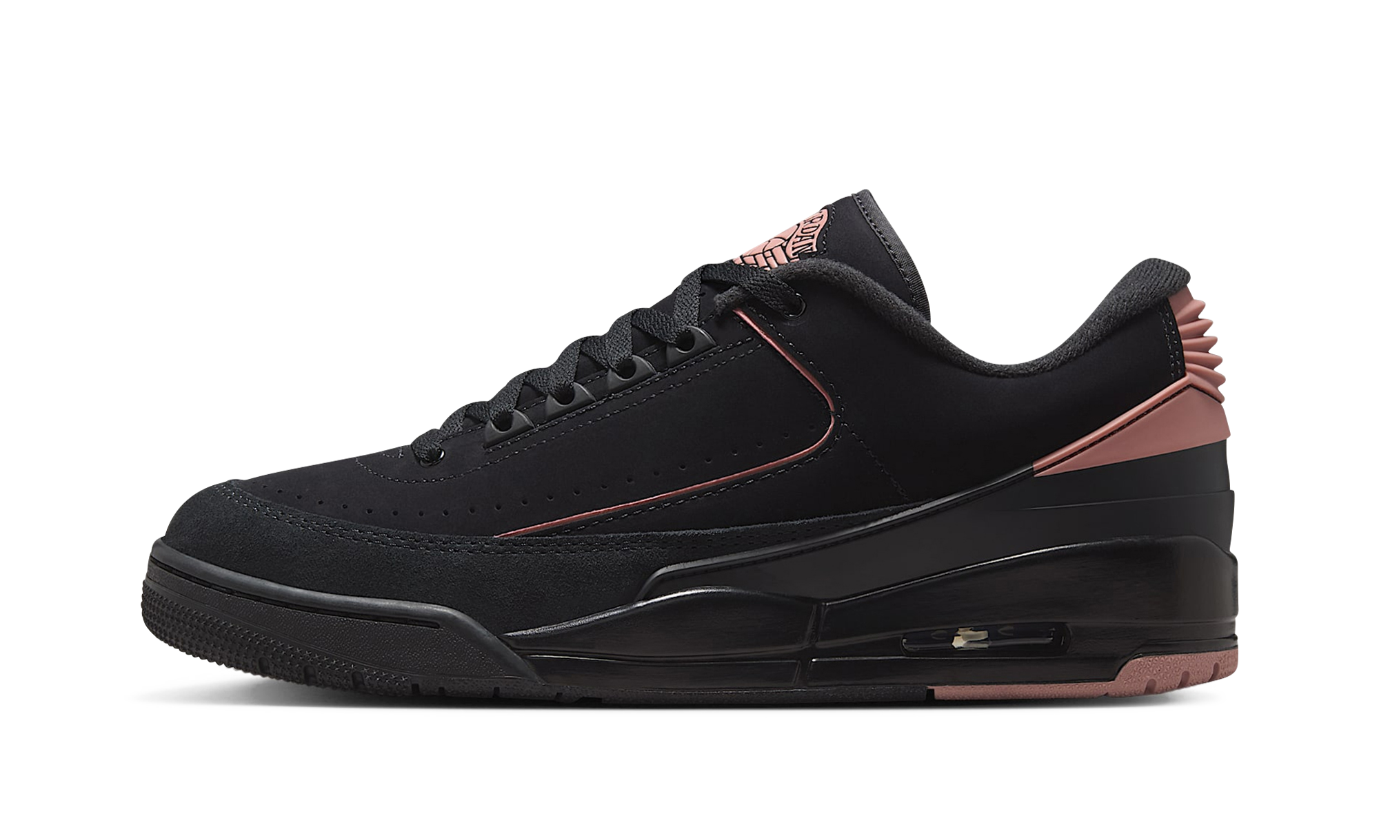 Air Jordan 2 Low "black Rust Pink" - 1