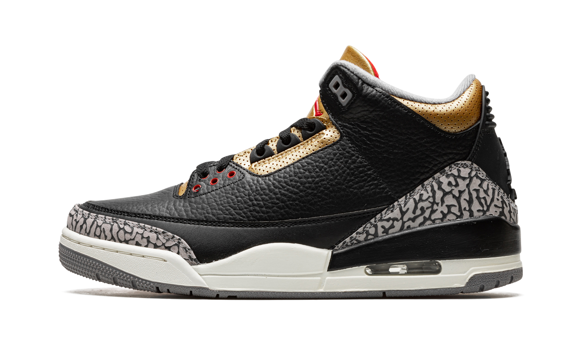 Air Jordan 3 Wmns "black Cement Gold" - 1