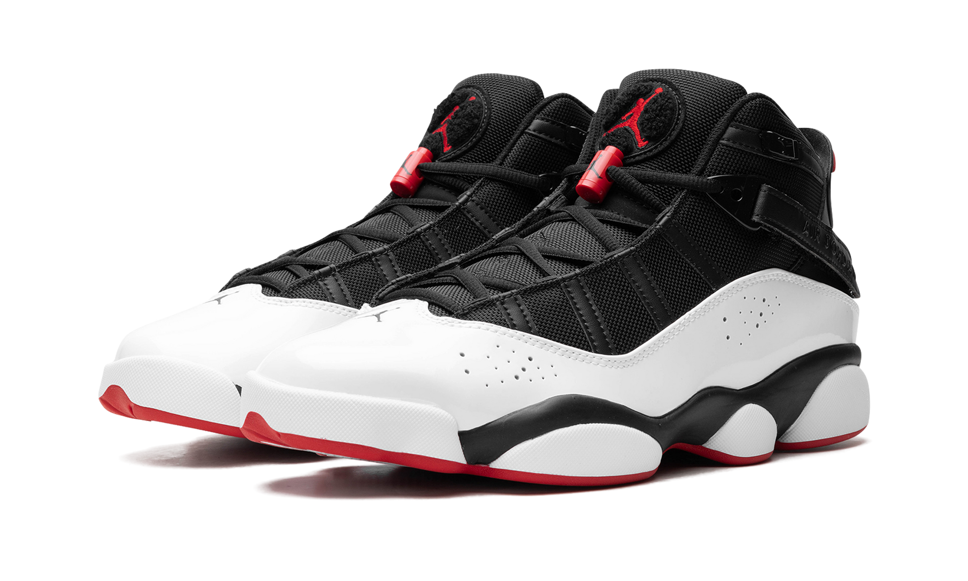 Air Jordan 6 Rings "wht/blk/red" - 2