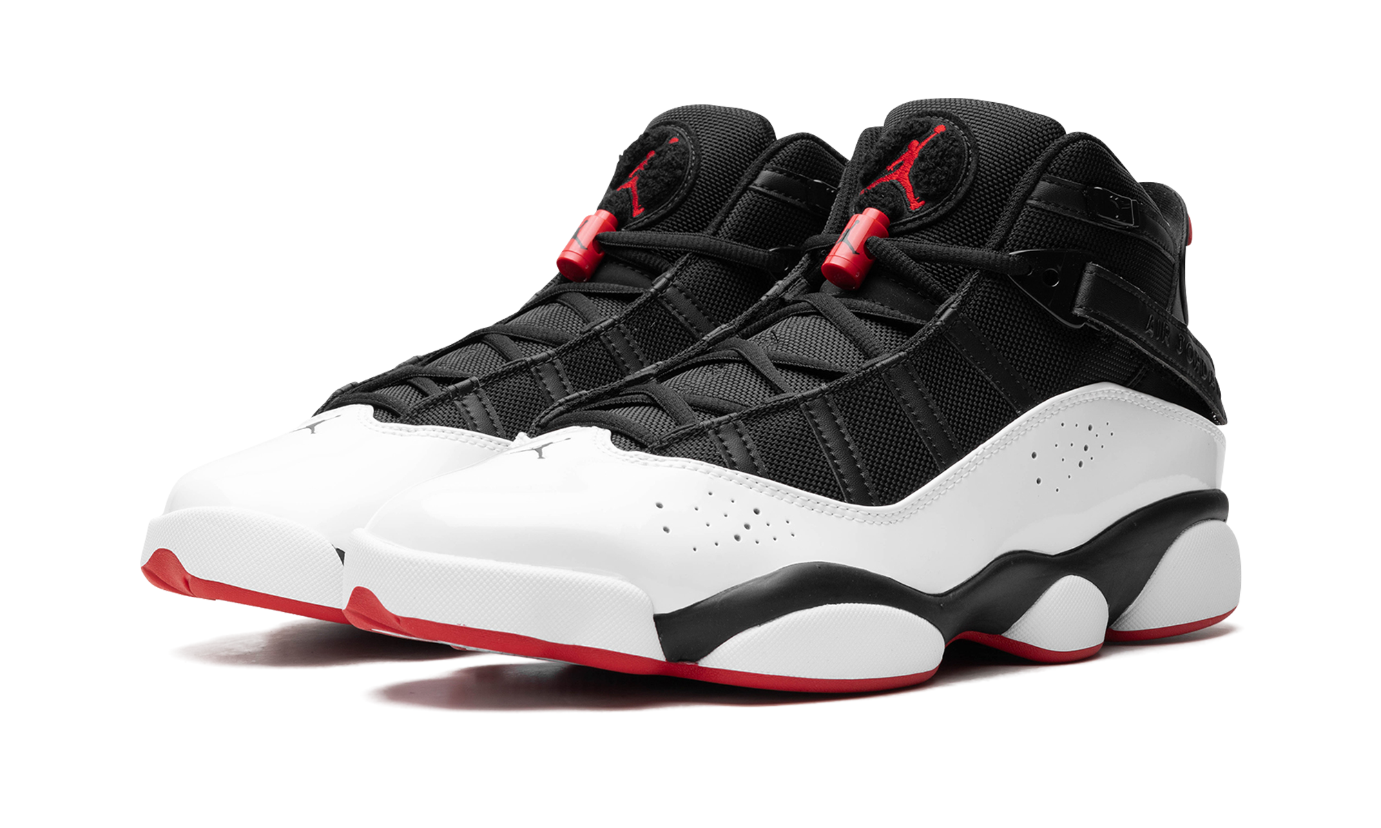 Air Jordan 6 Rings "wht/blk/red" - 2