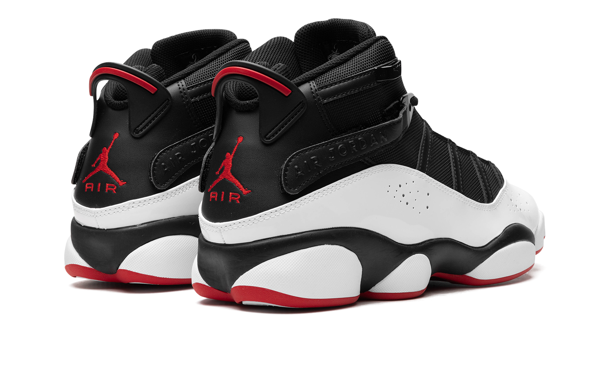 Air Jordan 6 Rings "wht/blk/red" - 3