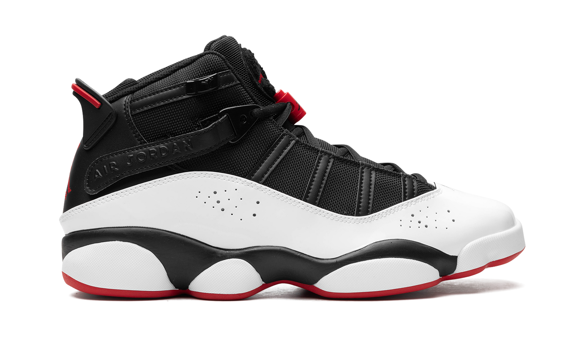 Air Jordan 6 Rings "wht/blk/red" - 6