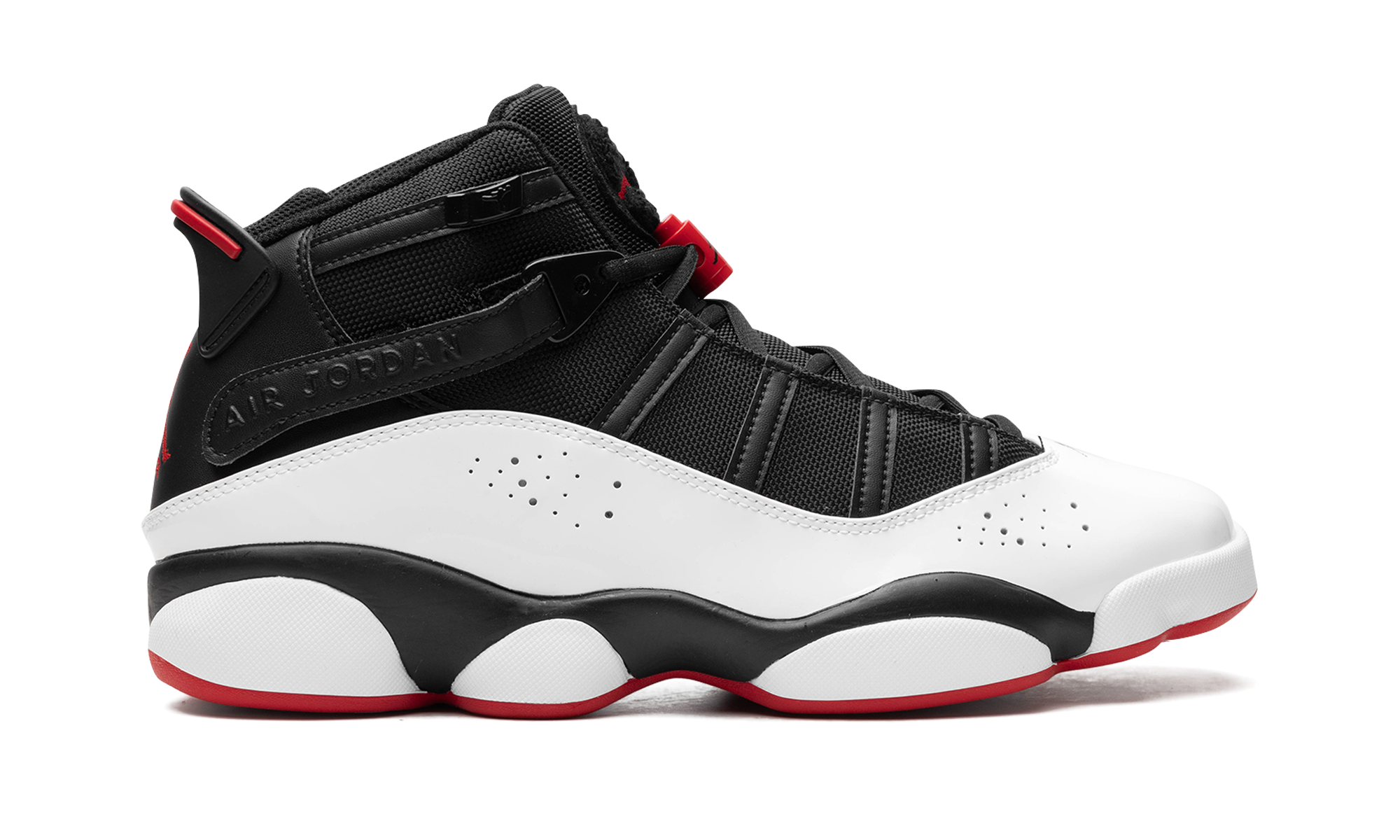 Air Jordan 6 Rings "wht/blk/red" - 6