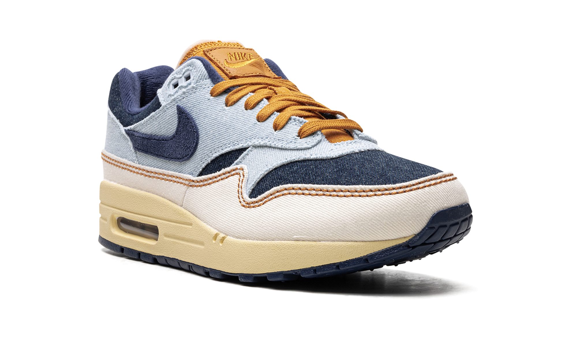 Air Max 1 '87 Wmns "aura / Midnight Navy / Pale Ivory" - 7