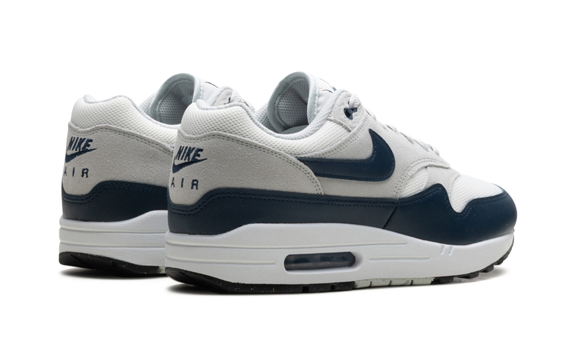 Air Max 1 Essential "summit White/armory Navy-light Silver" - 3