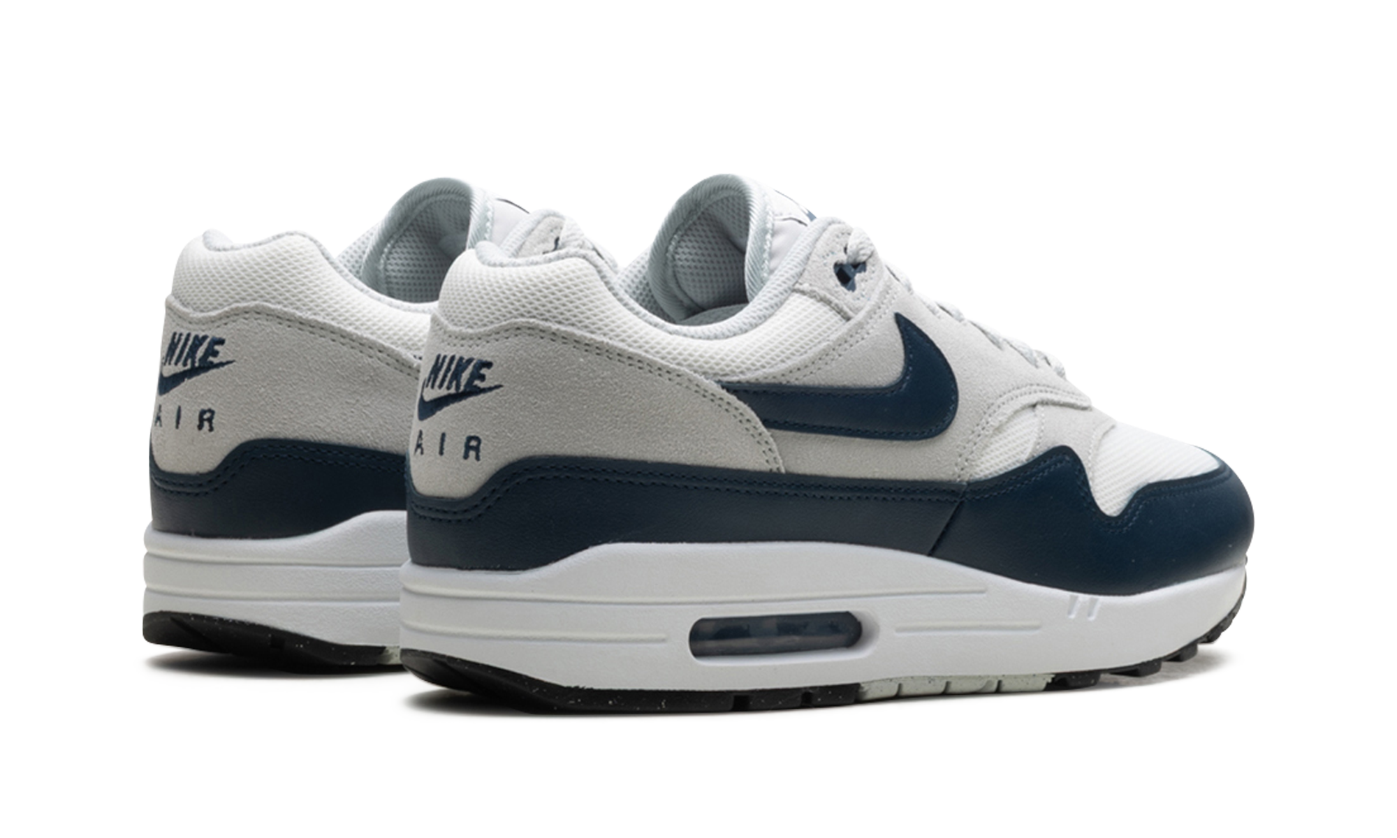 Air Max 1 Essential "summit White/armory Navy-light Silver" - 3