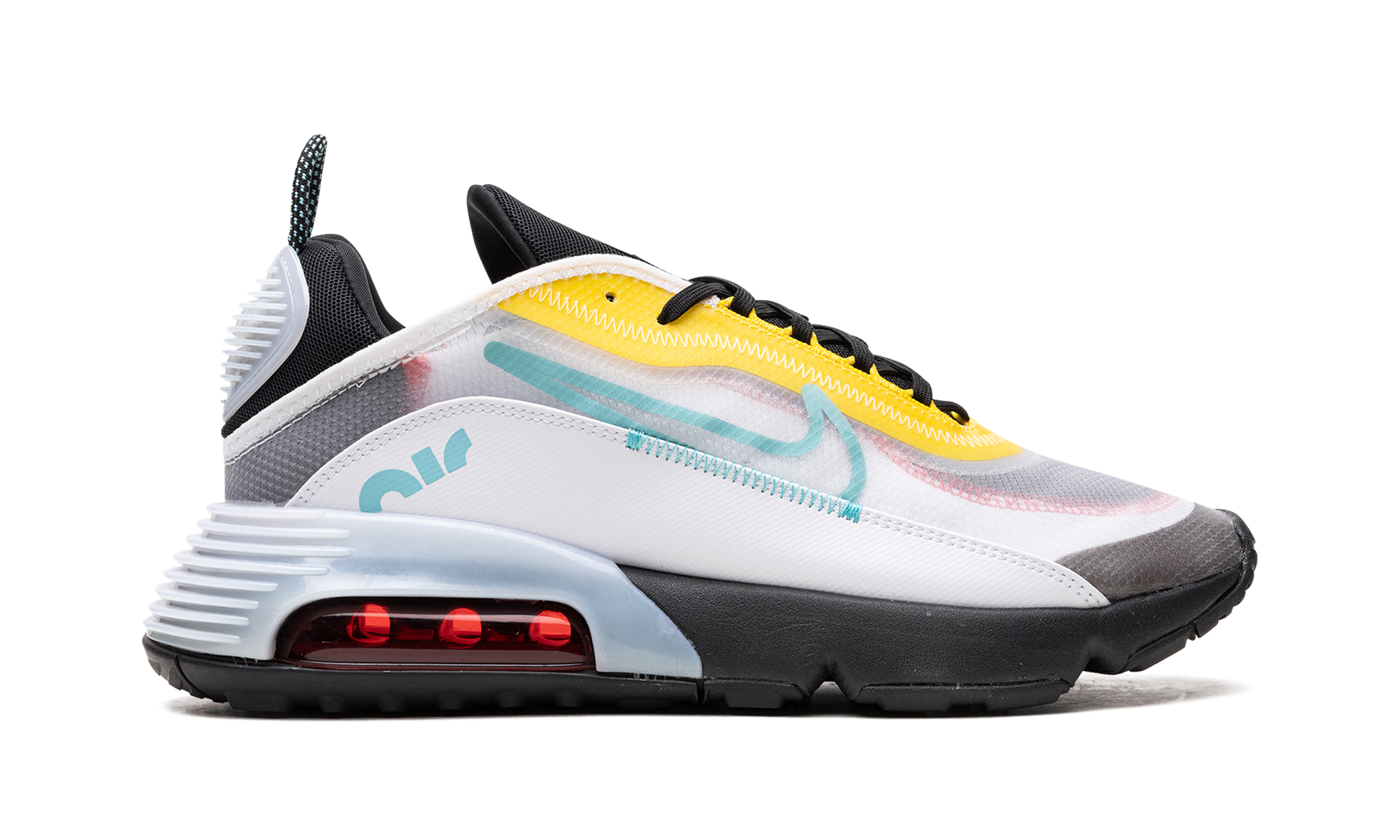 Air Max 2090 "white Speed Yellow Bleached Aqua" - 6